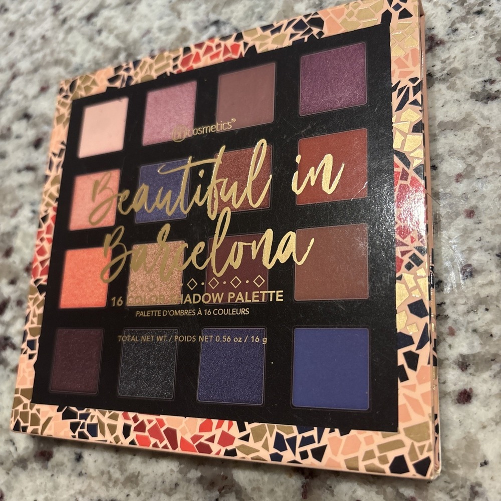 BH Cosmetics Eyeshadow Palette OS Beautiful In Barcelona 16 Color Shimmer Matte